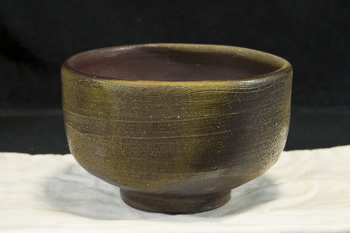 Bizen yaki chawan matcha csésze