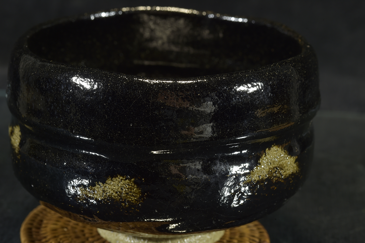 Daitokuji zen templom kuro raku chawan Shoraku Sasaki