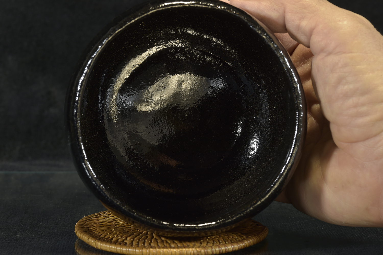 Daitokuji zen templom kuro raku chawan Shoraku Sasaki