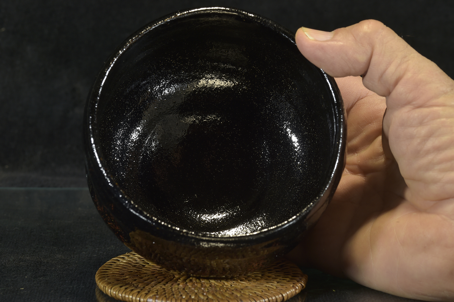 Daitokuji zen templom kuro raku chawan Shoraku Sasaki