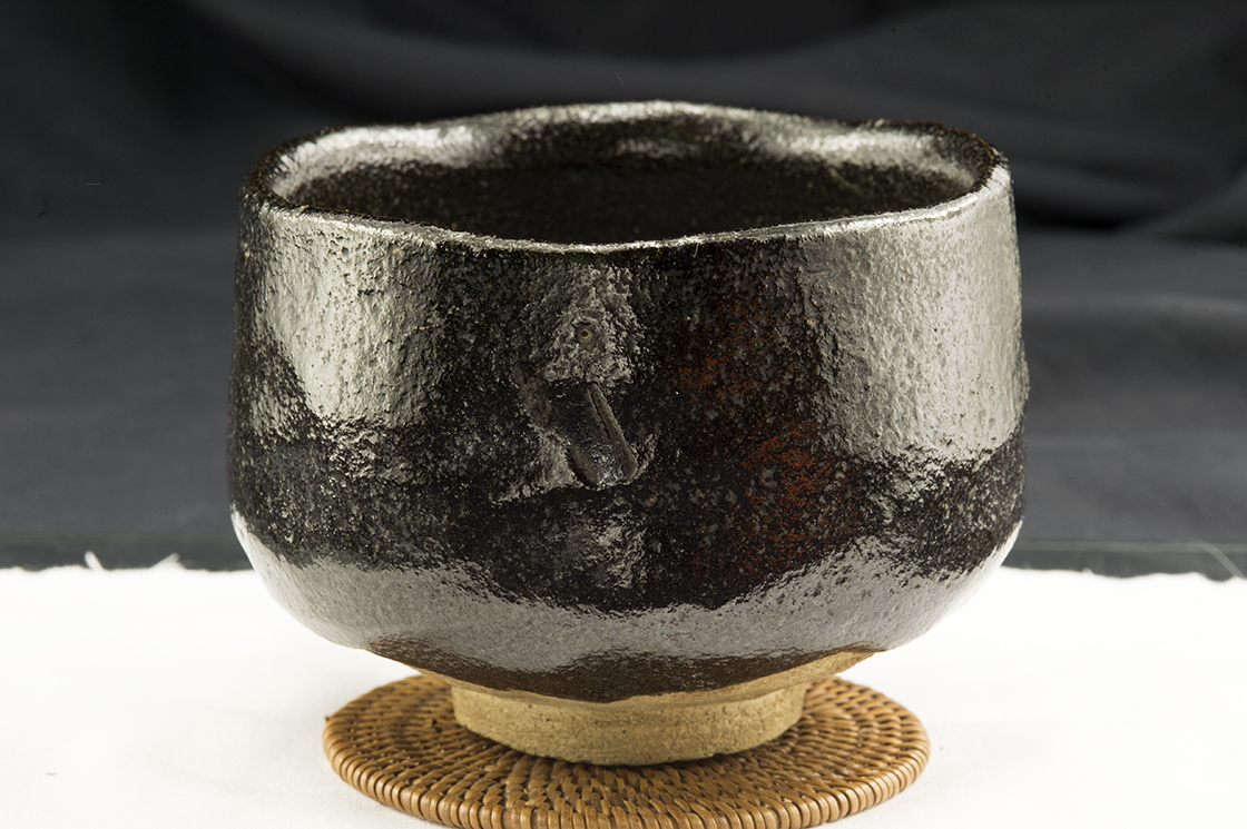 kuro raku chawan japan matcha teabowl waraku kawasaki