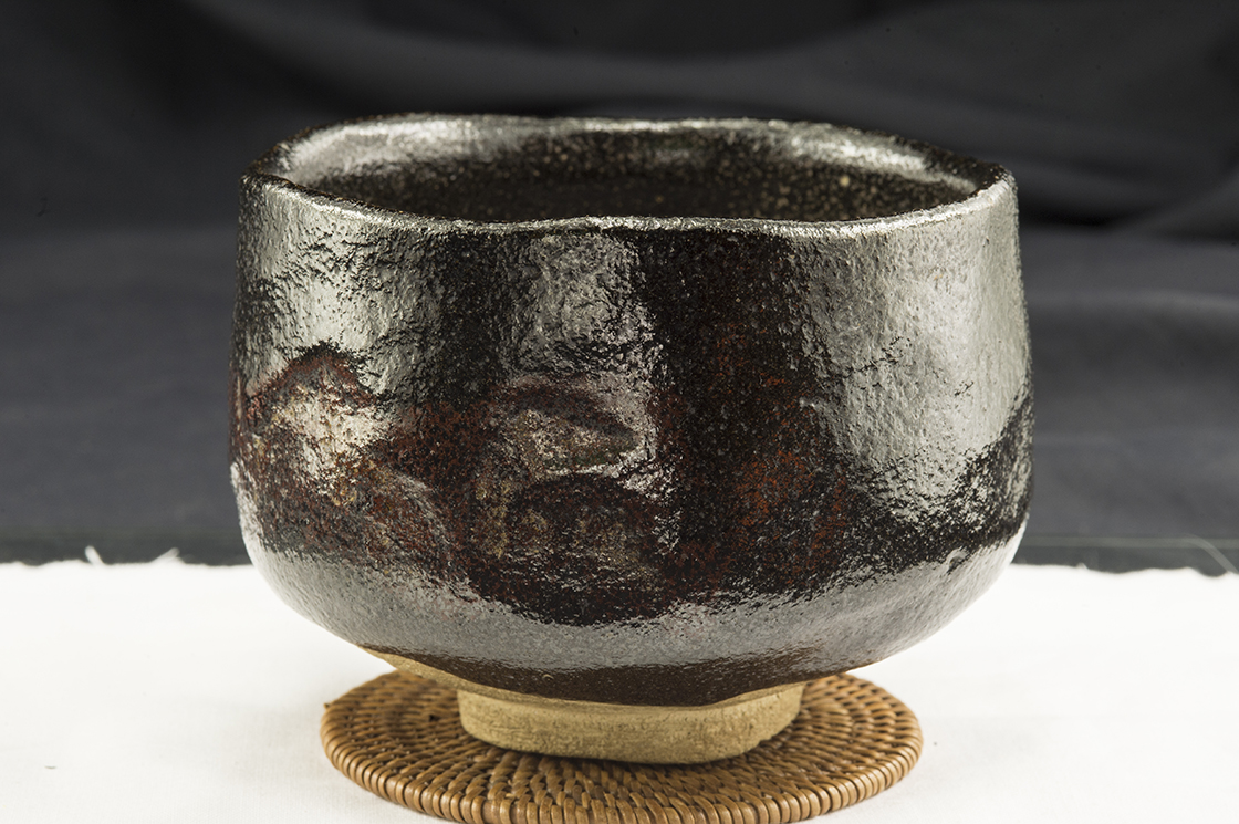 kuro raku chawan japan matcha teabowl waraku kawasaki