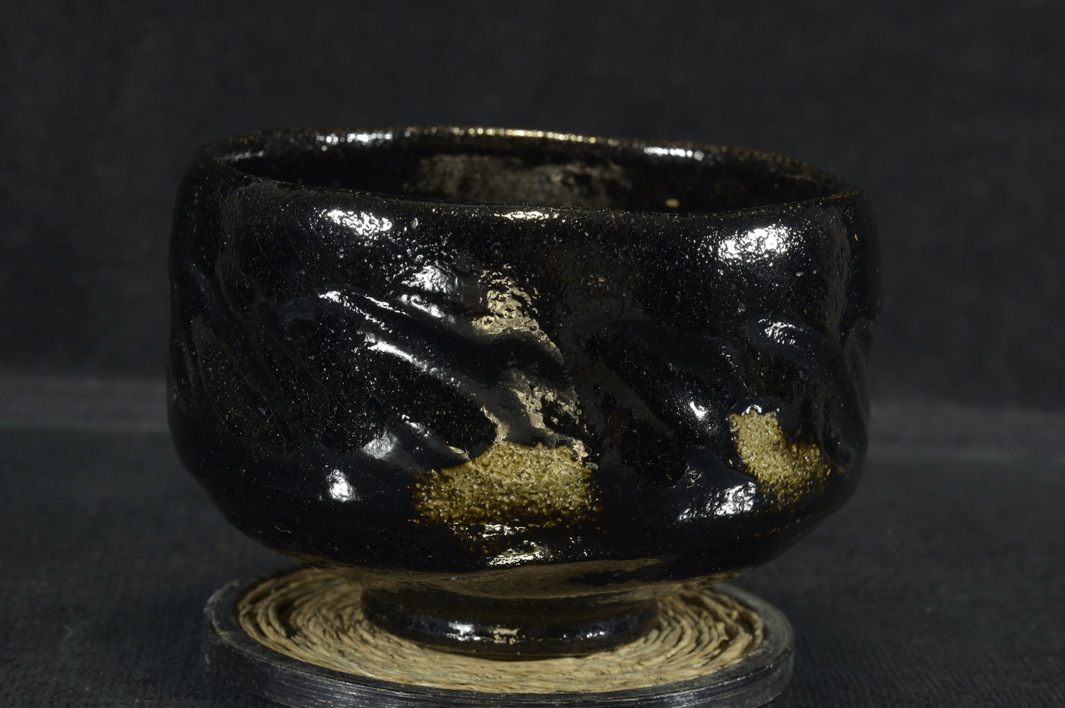 Daitokuji templom raku chawan, japán matcha teáscsésze