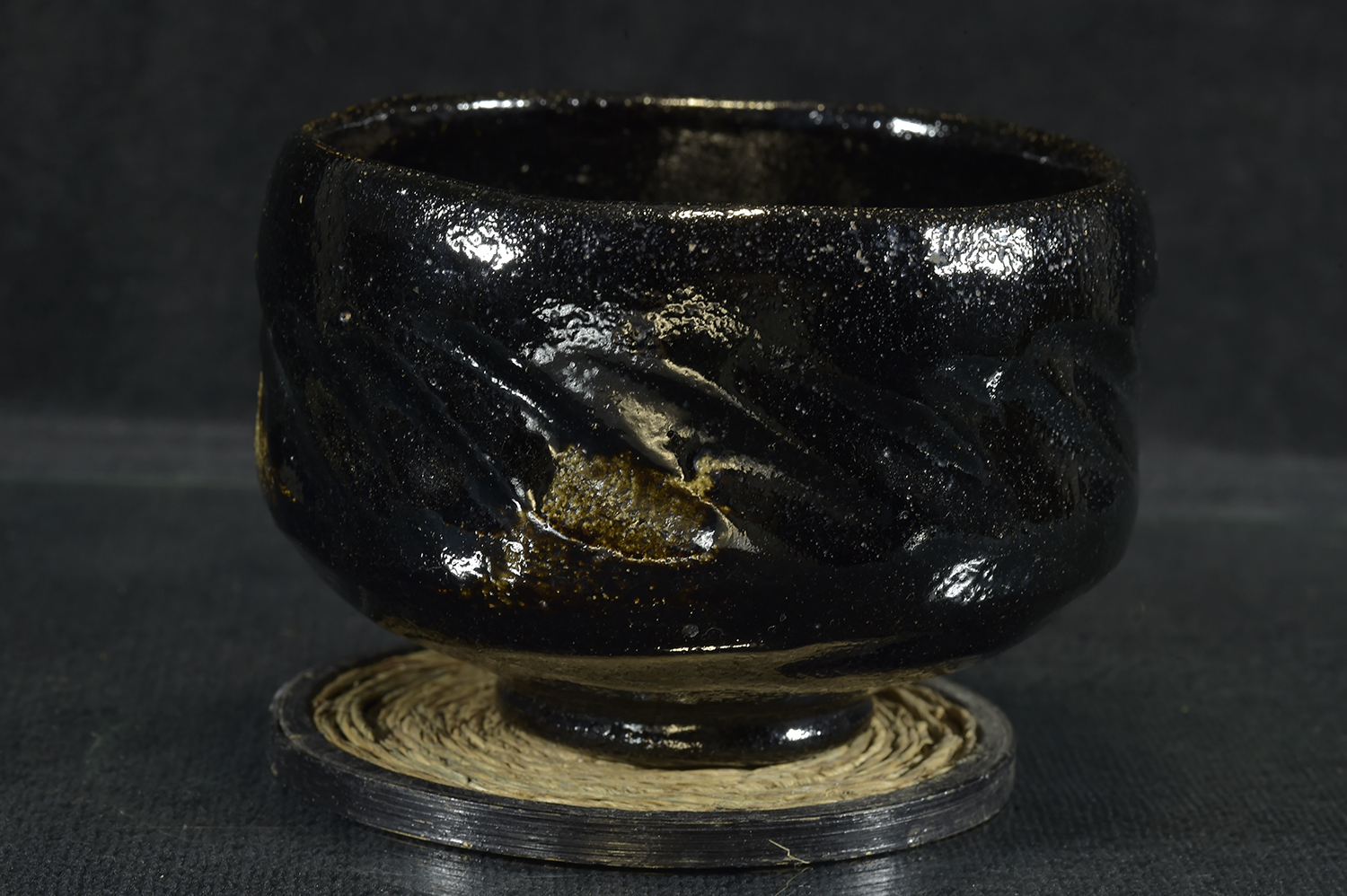 Daitokuji templom raku chawan, japán matcha teáscsésze