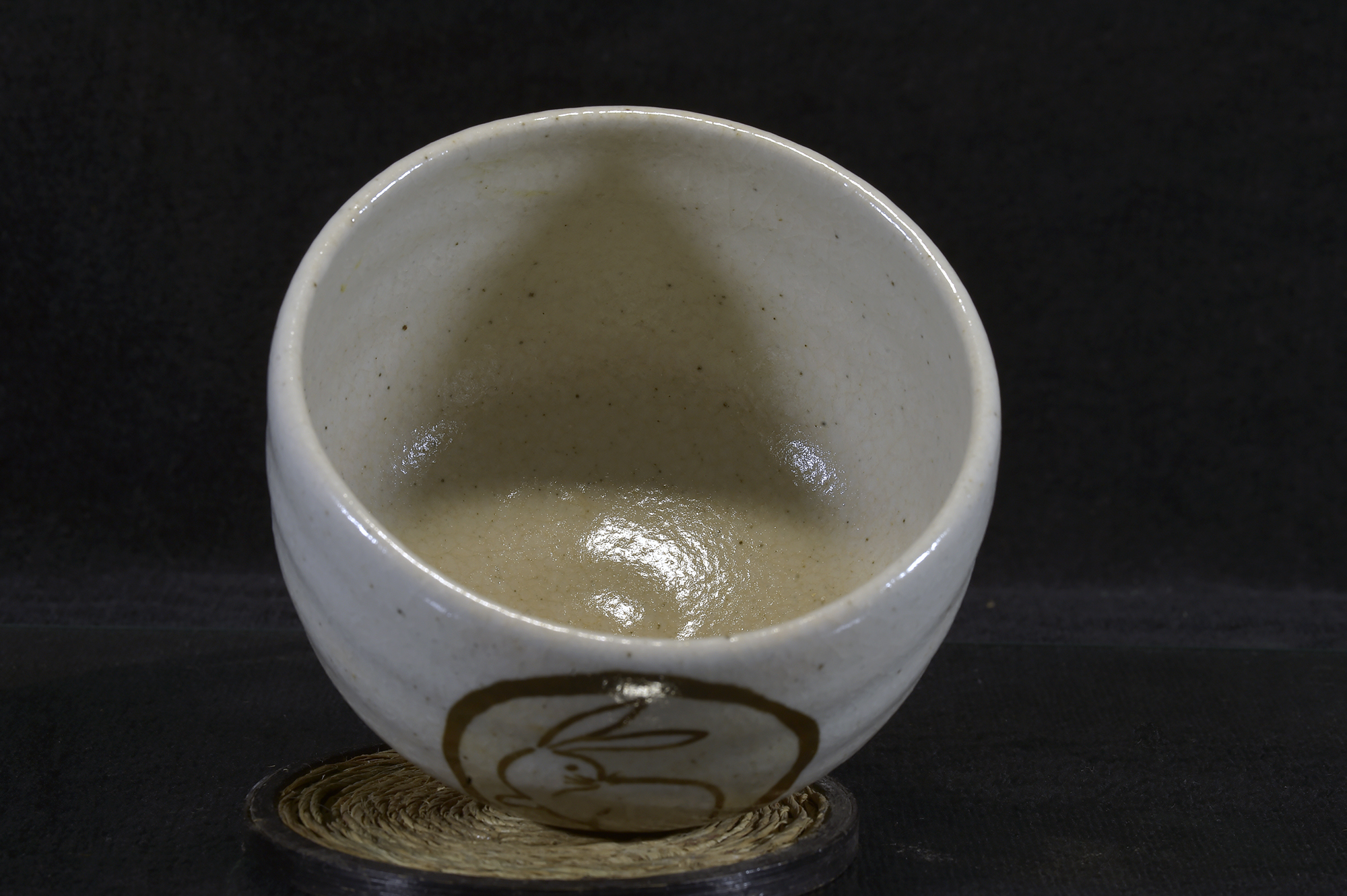 Shigaraki chawan japán matcha teáscsésze a nyúl éve