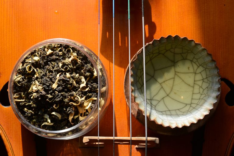 ju hua narancs és krizantém oolong