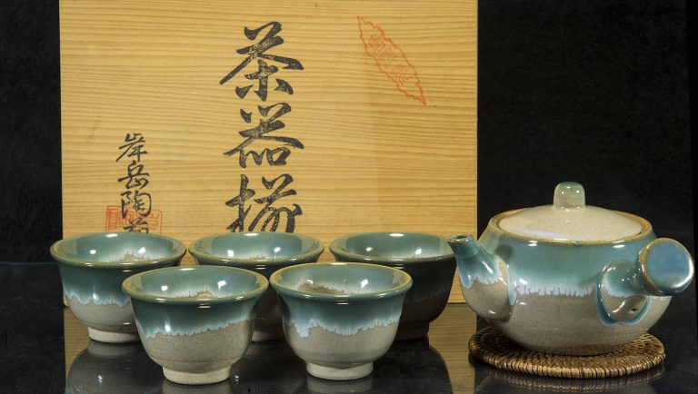 Agano türkiz teáskészlet