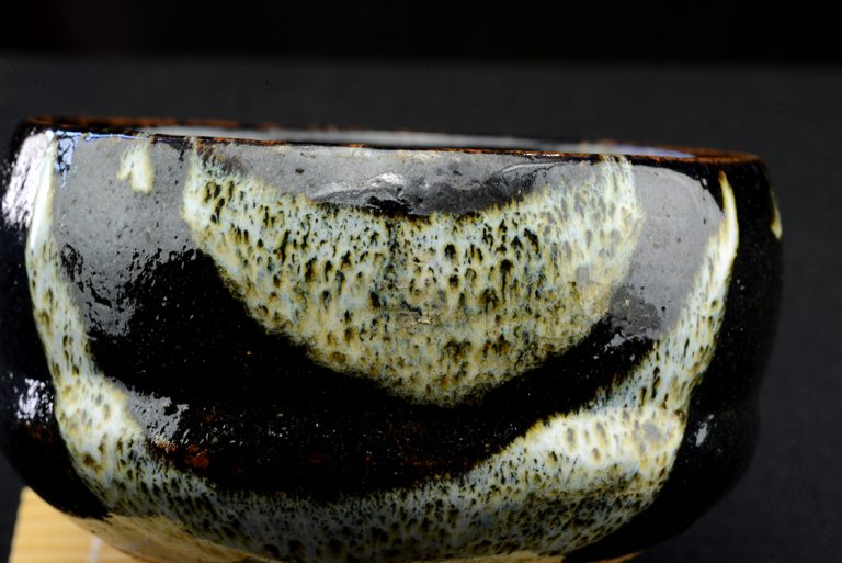 Fogyó hold seto chawan matcha csésze