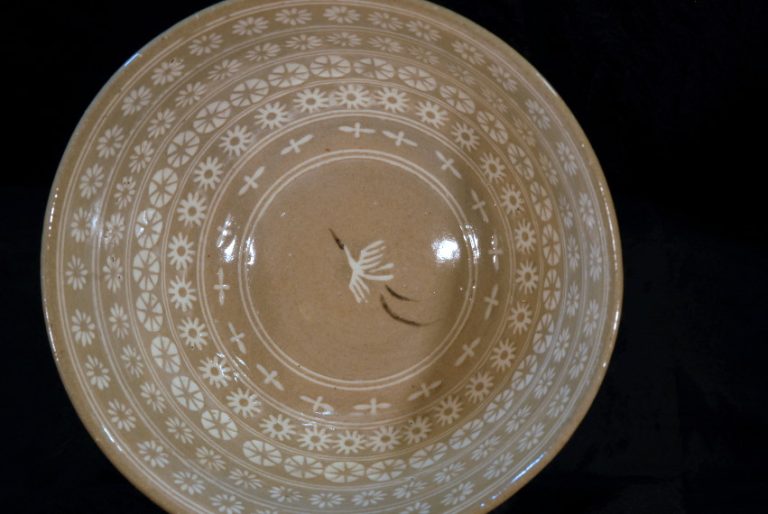 Kosobe kerámia, mishima stílusú teáscsésze