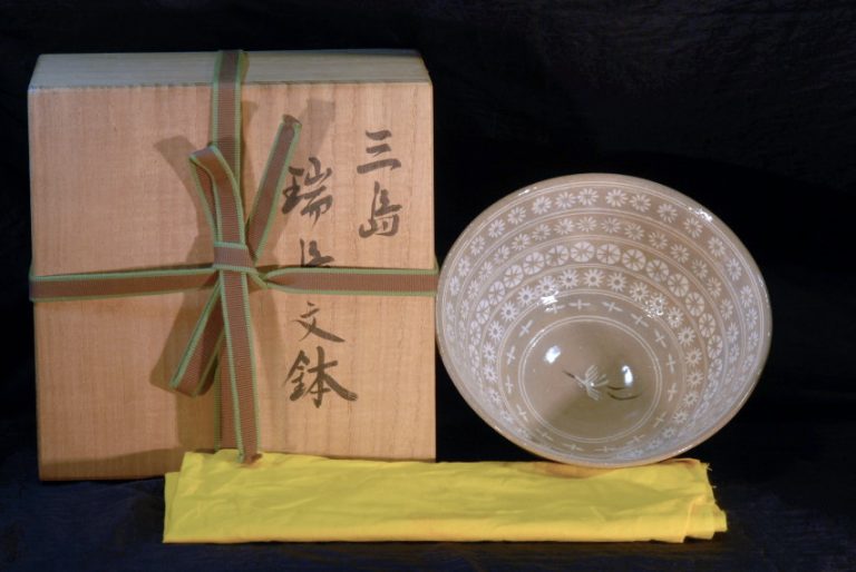 Kosobe kerámia, mishima stílusú teáscsésze