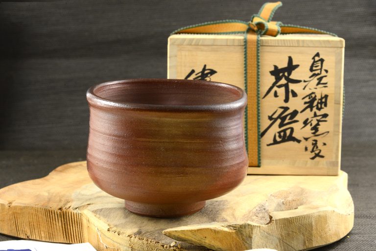 Négyszögletű kerek erdő japán matcha teáscsésze