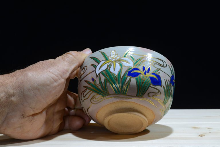 Shozan Sakuma kézzel festett hagi csésze