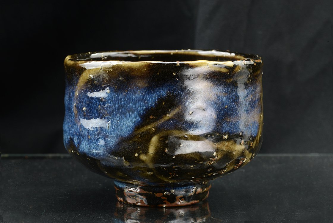 blue-hagi-chawan-Seigan-japan-teascsesze