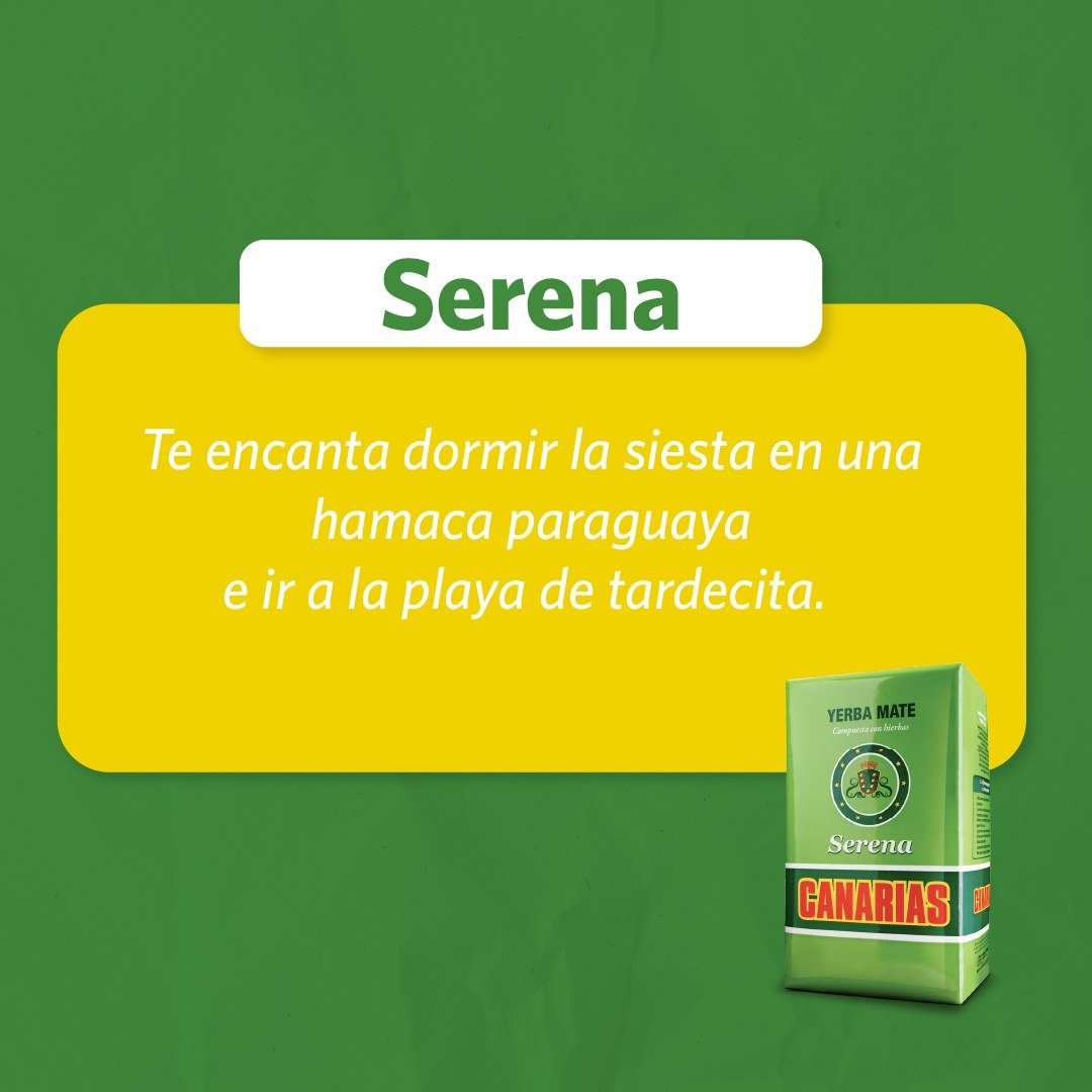 canarias serena yerba mate tea