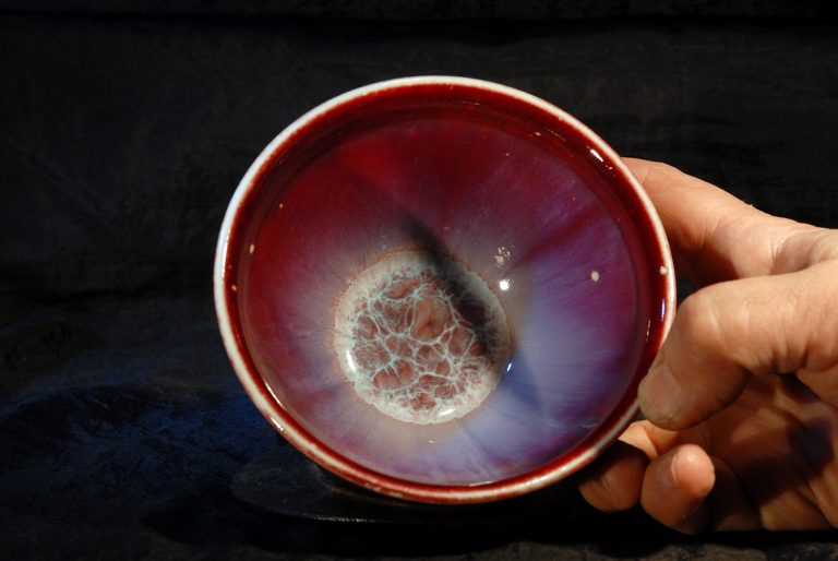 Gaei Matsuyama bíbor tenmoku teáscsésze