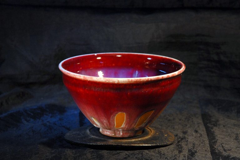 Gaei Matsuyama bíbor tenmoku teáscsésze