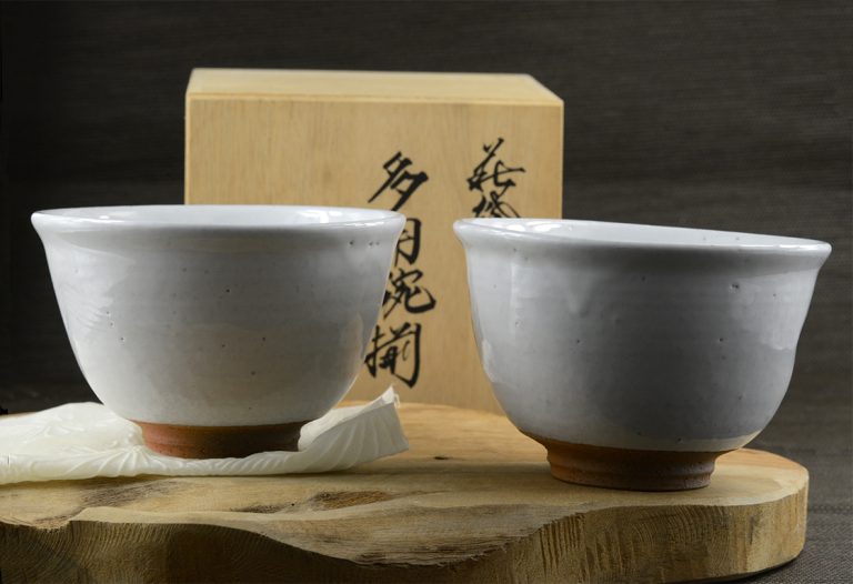 Hagi chawan matcha teáscsésze pár