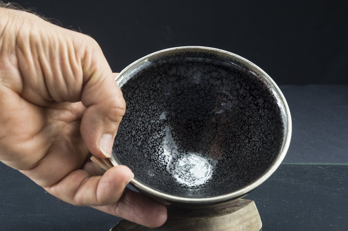 Igazi tenmoku chawan japán matcha teáscsésze