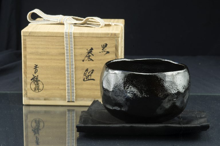 Daitokuji zen templom kuro raku chawan 3