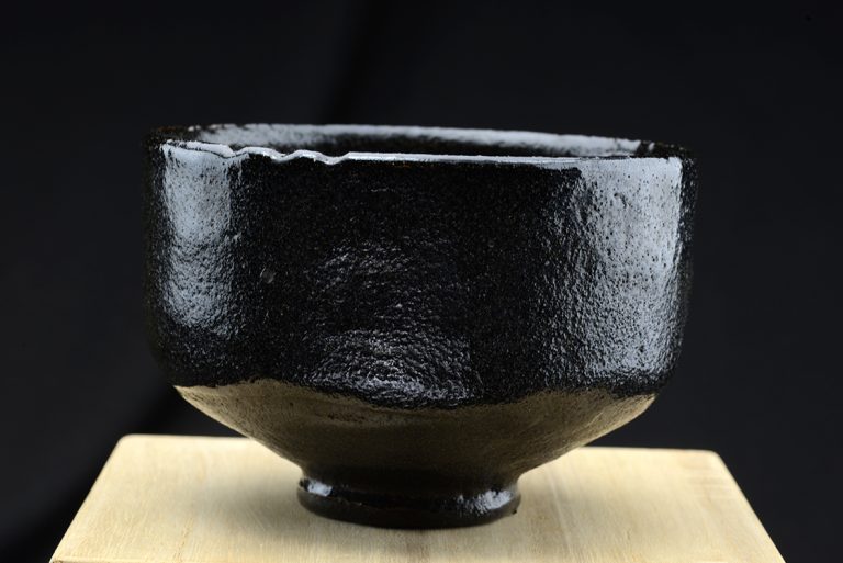 Fekete kuro raku chawan