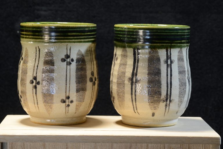 Oribe teáscsésze pár