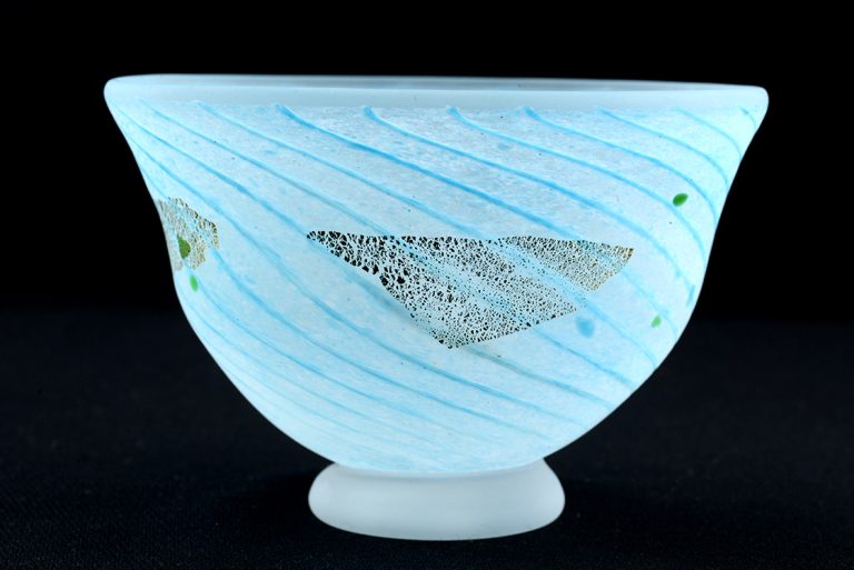 Otaru üveg chawan matcha teáscsésze