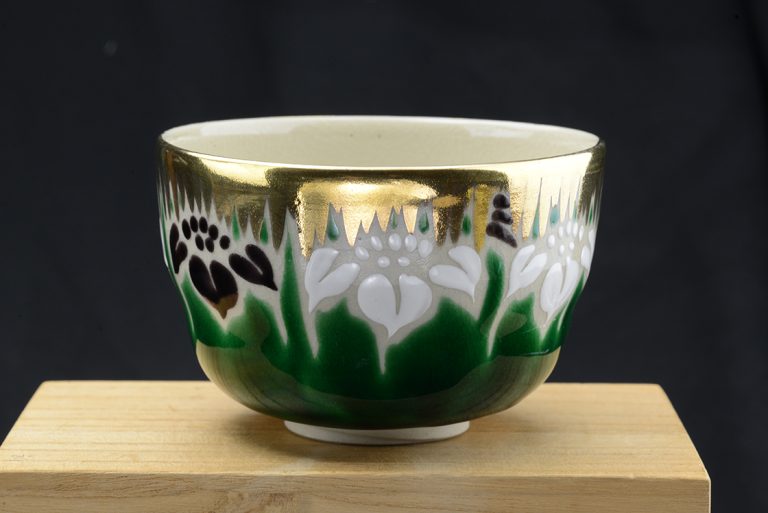 Kutani írisz chawan matcha teáscsésze