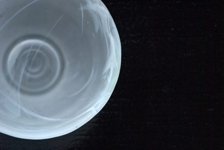 Hokkaido Kézműves üveg chawan teáscsésze