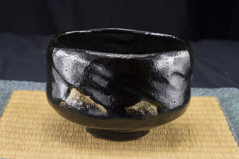 Daitokuji zen templom kuro raku teáscsésze 2