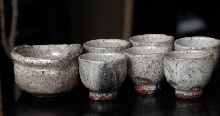 rusztikus hagi japán teáskészlet