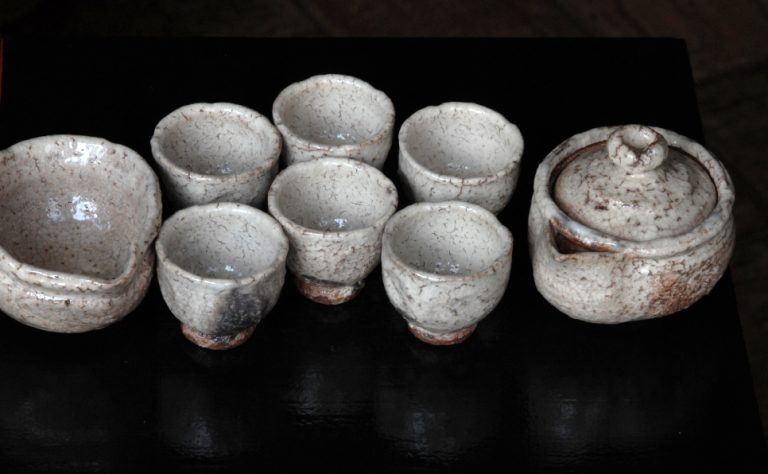 rusztikus hagi japán teáskészlet