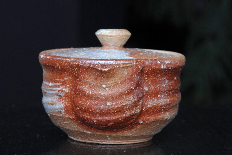 Rakusai Takahashi fatüzes Shigaraki japán teáskészlet