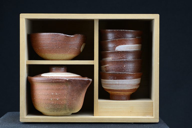 rakusai takahashi shigaraki fatüzes japán teáskészlet