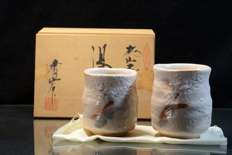 shino yunomi japán teáscsésze pár