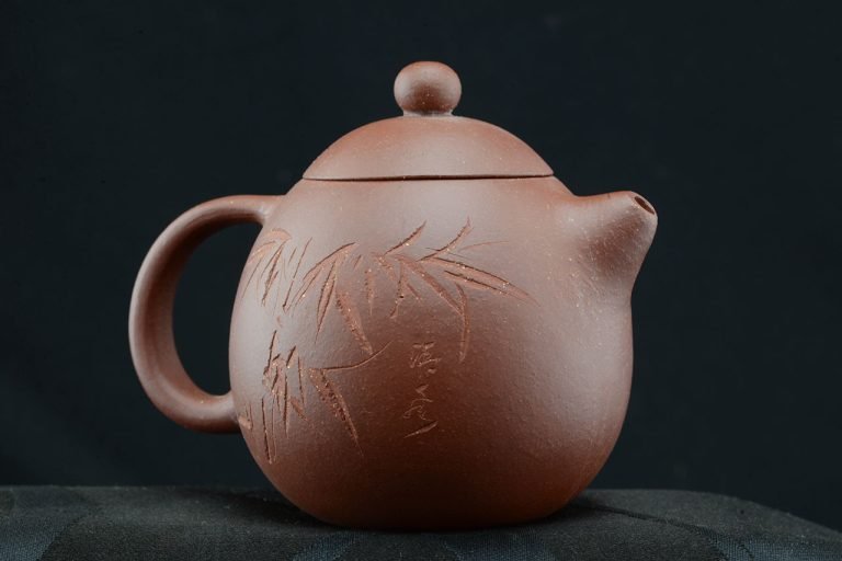 Bíbor sárkánytojás yixing teáskanna