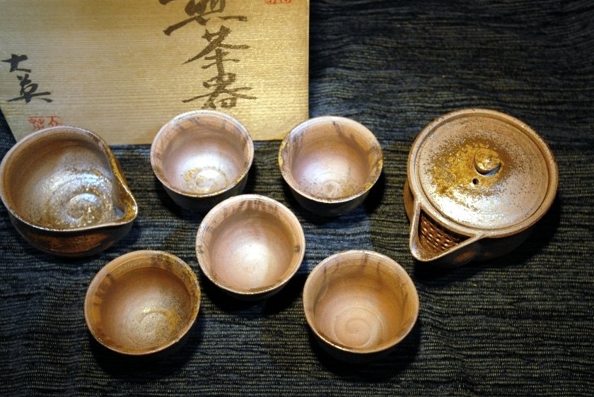 Okayama Bizen teáskészlet