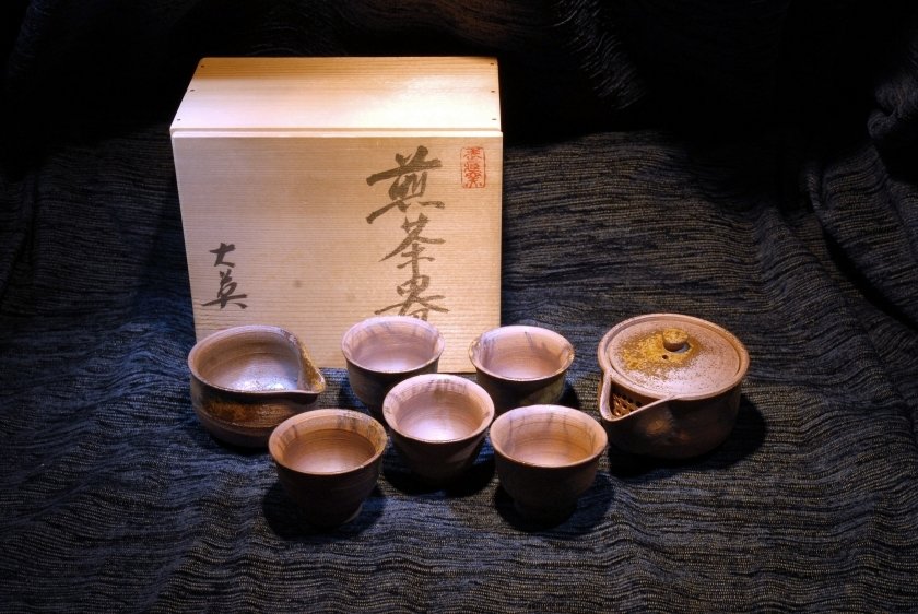 Okayama Bizen teáskészlet