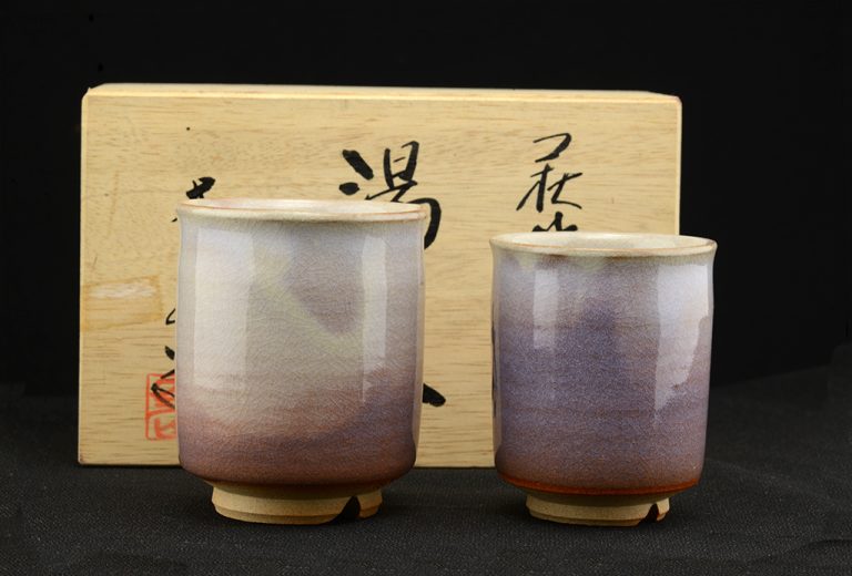 Hagi japán teáscsésze pár