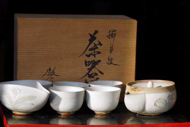 Heian Shoami kyo yaki japán teáskészlet