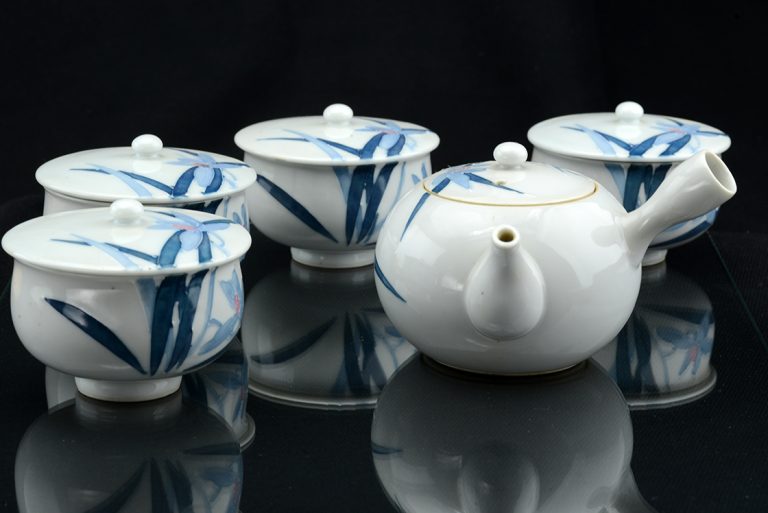 írisz japán porcelán teáskanna