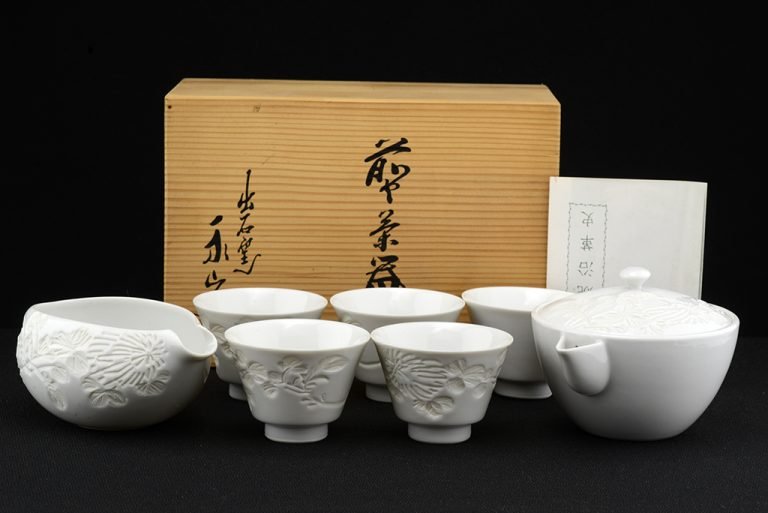 izushi japán porcelán teáskészlet