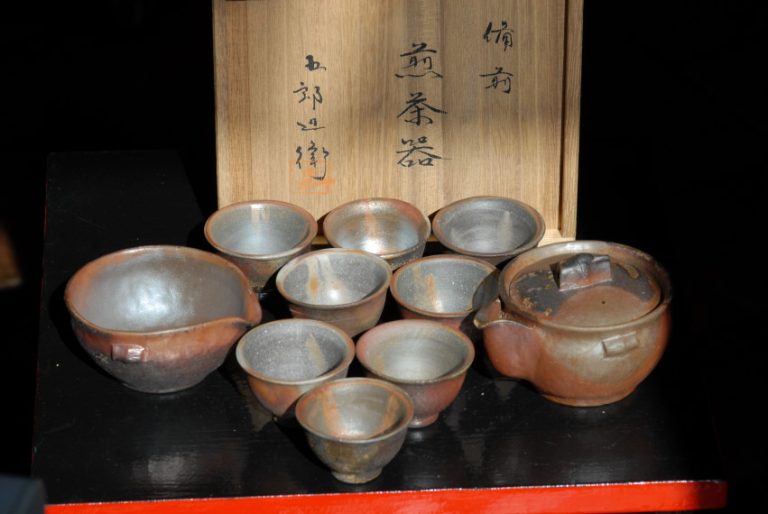 Japán bizen teáskészlet
