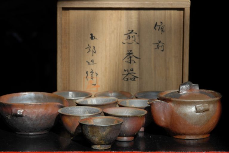 Japán bizen teáskészlet