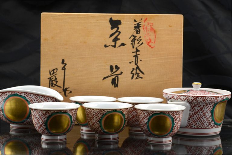 Kyo-Kutani japán sencha teáskészlet