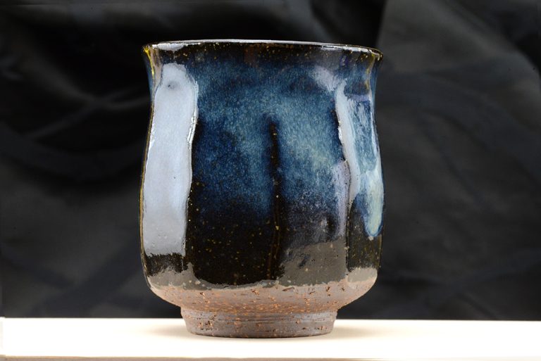 Yamane Seigan kék hagi yunomi teáscsésze pár