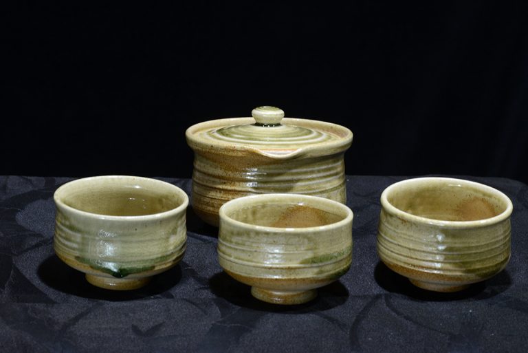 Shigaraki fatüzes japán teáskészlet