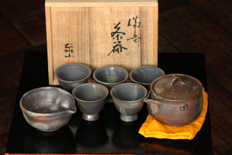 Fatüzes Taizan bizen teáskészlet