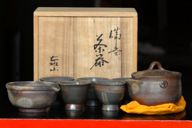 Fatüzes Taizan bizen teáskészlet