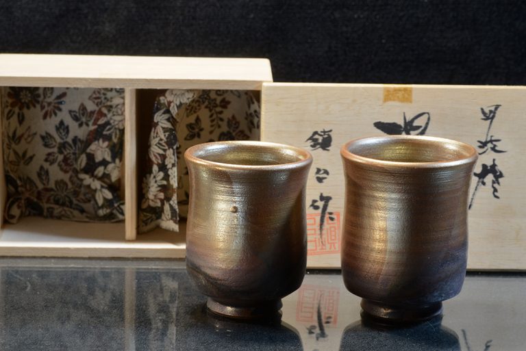 Tamba yunomi japán teáscsésze pár