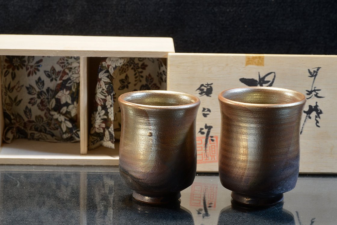 tamba yunomi japán teáscsésze pár